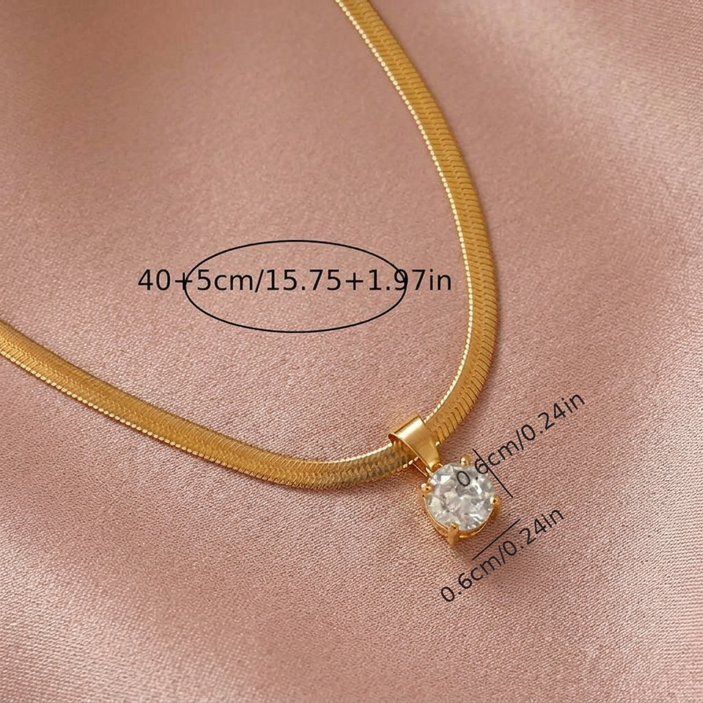 Starlight | Rhinestone Pendant Necklace