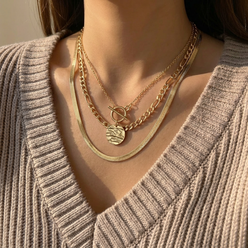 Medallion | Coin Layered Necklace