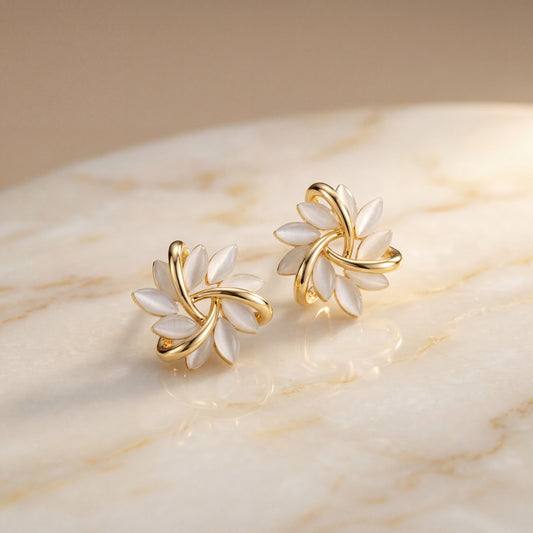 Toscana | Opal Petal Stud Earrings