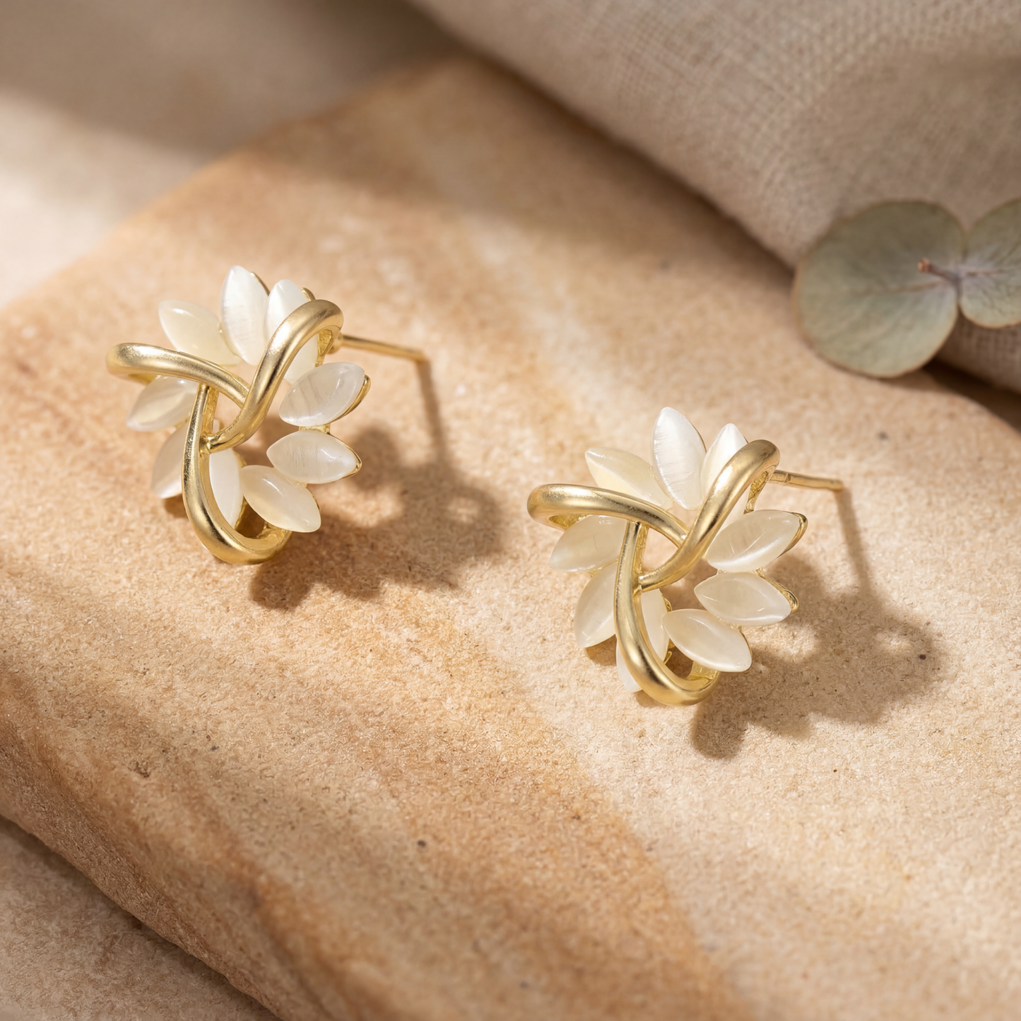 Toscana | Opal Petal Stud Earrings