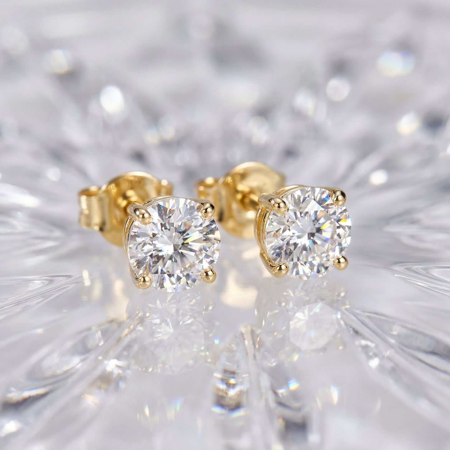 Teardelle | Stone Stud Earrings