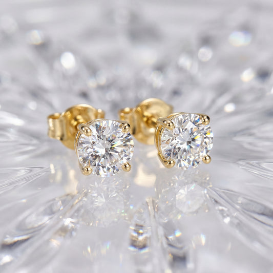 Teardelle | Stone Stud Earrings