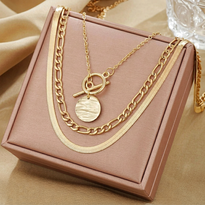 Medallion | Coin Layered Necklace