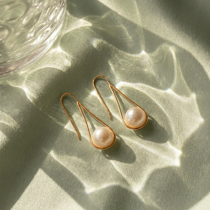 Gracella | Pearl Dangling Earrings