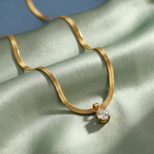 Starlight | Rhinestone Pendant Necklace