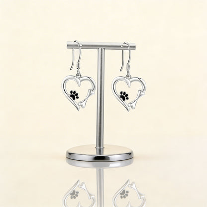 Pawprinte | Paw Heart Earrings