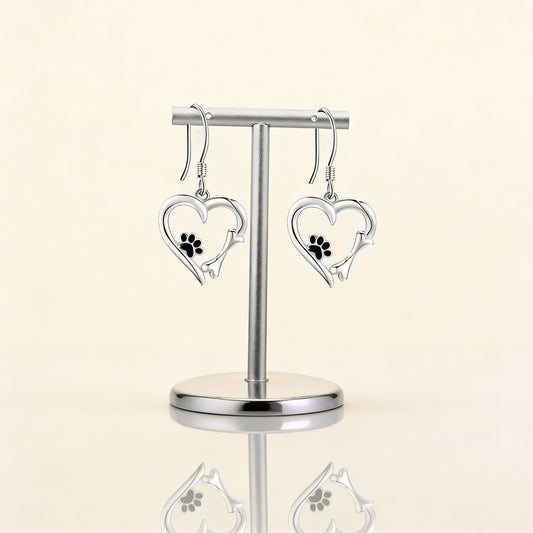 Pawprinte | Paw Heart Earrings