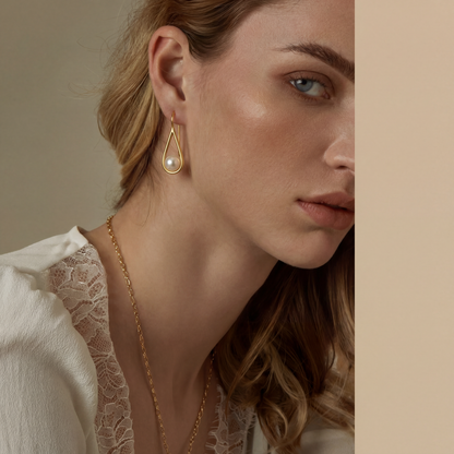 Gracella | Pearl Dangling Earrings