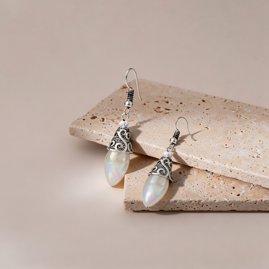 Lunaire | Moonstone Drop Earrings