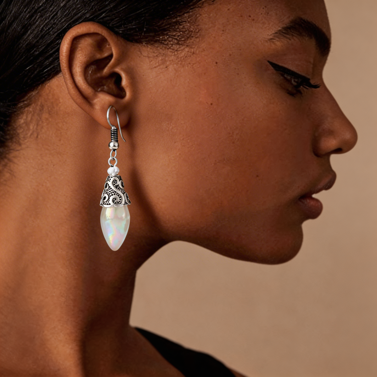 Lunaire | Moonstone Drop Earrings