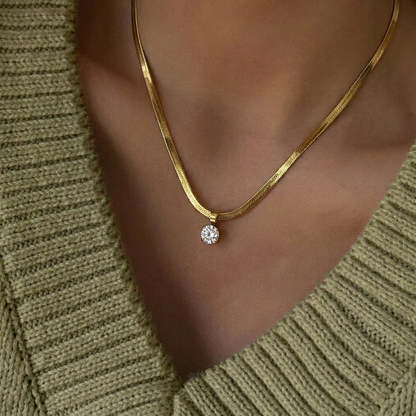 Starlight | Rhinestone Pendant Necklace