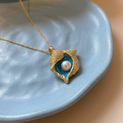 Marina | Pearl Seashell Necklace